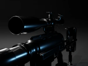 चीटैक एम200 इंटरवेंशन स्नाइपर राइफल 3D मॉडल