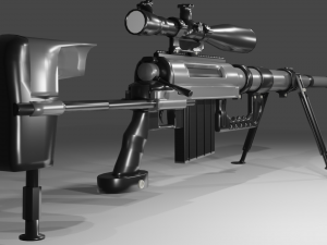 cheytac m200 intervention sniper rifle Model 3D