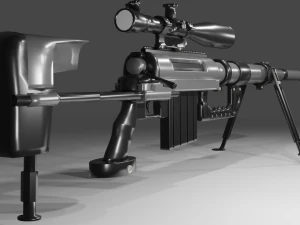 चीटैक एम200 इंटरवेंशन स्नाइपर राइफल 3D मॉडल