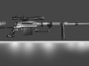 cheytac m200 intervention sniper rifle Model 3D