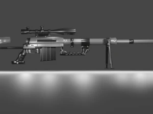 चीटैक एम200 इंटरवेंशन स्नाइपर राइफल 3D मॉडल