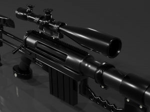 cheytac m200 intervention sniper rifle Model 3D