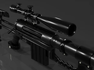 चीटैक एम200 इंटरवेंशन स्नाइपर राइफल 3D मॉडल