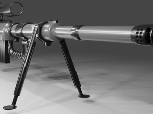 cheytac m200 intervention sniper rifle Model 3D