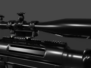 चीटैक एम200 इंटरवेंशन स्नाइपर राइफल 3D मॉडल