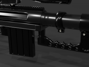 cheytac m200 intervention sniper rifle Model 3D