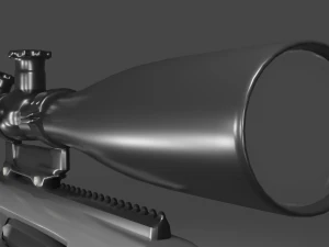 चीटैक एम200 इंटरवेंशन स्नाइपर राइफल 3D मॉडल