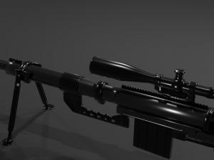 cheytac m200 intervention sniper rifle Model 3D