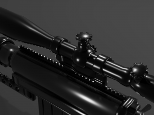 cheytac m200 intervention sniper rifle Model 3D