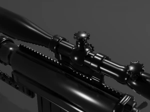 चीटैक एम200 इंटरवेंशन स्नाइपर राइफल 3D मॉडल