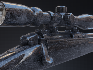 remington 783 hunting rifle 3D Модель