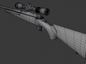 remington 783 hunting rifle 3D Модель