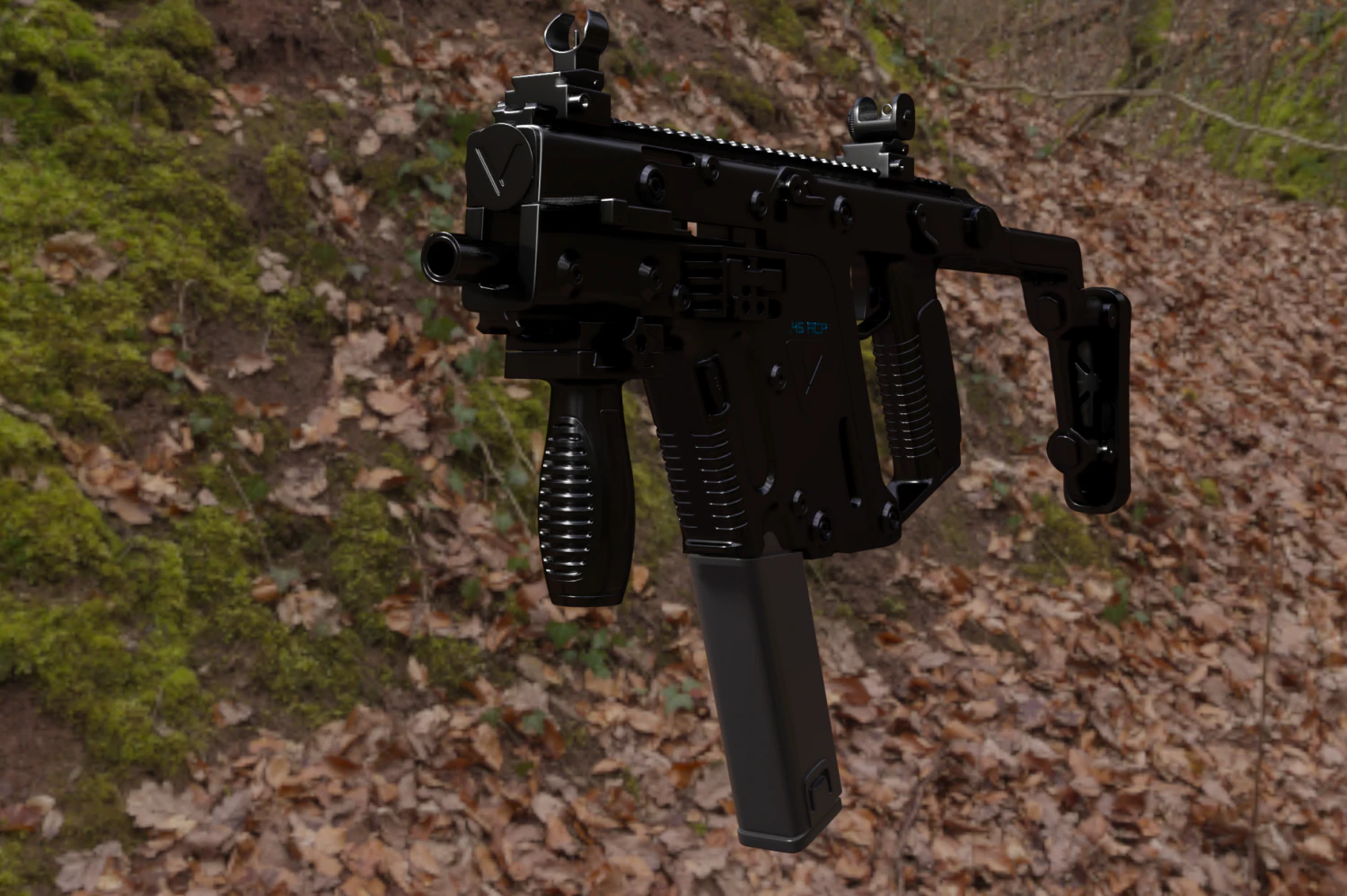 kriss vector smg 3D Model .c4d .max .obj .3ds .fbx .stl .blend 