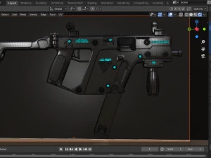 kriss vector smg 3D Model