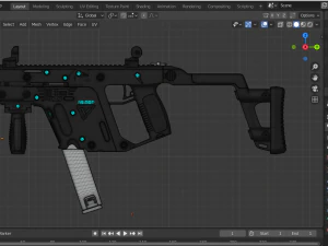 kriss vector smg 3D Model