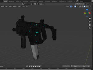kriss vector smg 3D Model