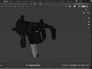 kriss vector smg 3D Model