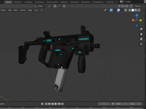 kriss vector smg 3D Model