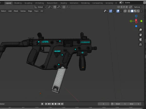 kriss vector smg 3D Model