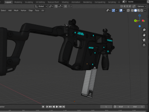 kriss vector smg 3D Model