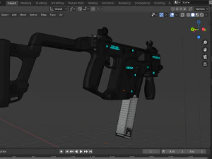 kriss vector smg 3D Model