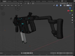 kriss vector smg 3D Model