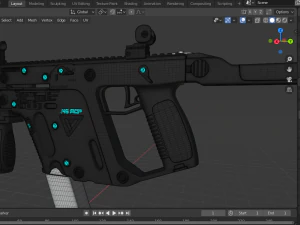 kriss vector smg 3D Model