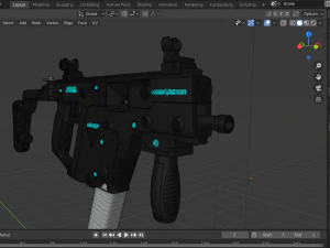 kriss vector smg 3D Model
