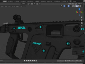 kriss vector smg 3D Model