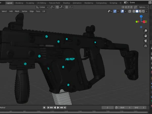 kriss vector smg 3D Model