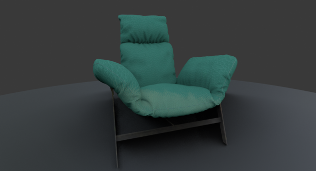 armchair 3D Модель .c4d .max .obj .3ds .fbx .stl .blend