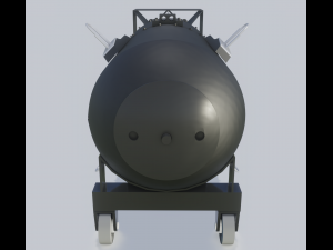 nuclear bomb little boy 3D Model