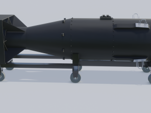 nuclear bomb little boy 3D Model
