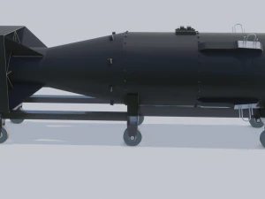 nuclear bomb little boy 3D Model