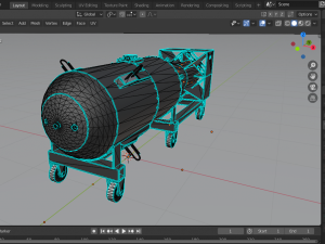 nuclear bomb little boy 3D Model