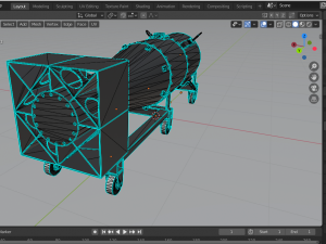 nuclear bomb little boy 3D Model