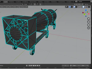 nuclear bomb little boy 3D Model