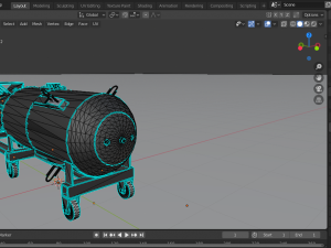 nuclear bomb little boy 3D Model