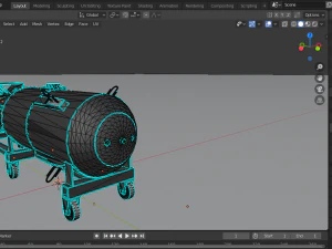 nuclear bomb little boy 3D Model