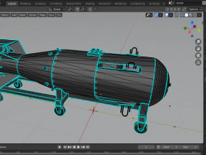 nuclear bomb little boy 3D Model