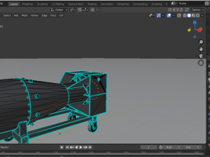 nuclear bomb little boy 3D Model