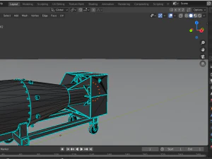 nuclear bomb little boy 3D Model