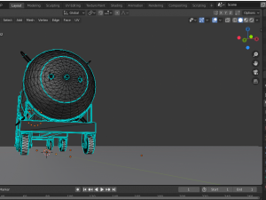 nuclear bomb little boy 3D Model