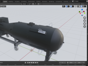 nuclear bomb little boy 3D Model