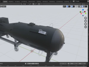 nuclear bomb little boy 3D Model