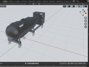 nuclear bomb little boy 3D Model