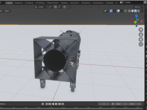 nuclear bomb little boy 3D Model