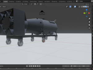 nuclear bomb little boy 3D Model