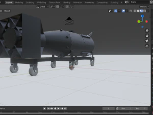 nuclear bomb little boy 3D Model