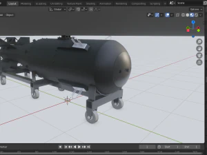 nuclear bomb little boy 3D Model